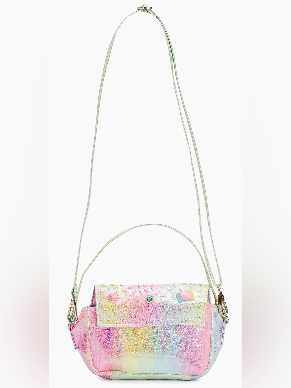 Bari Lynn Pastel Holographic Crossbody Bag - Multicolor - Picture 2 of 4